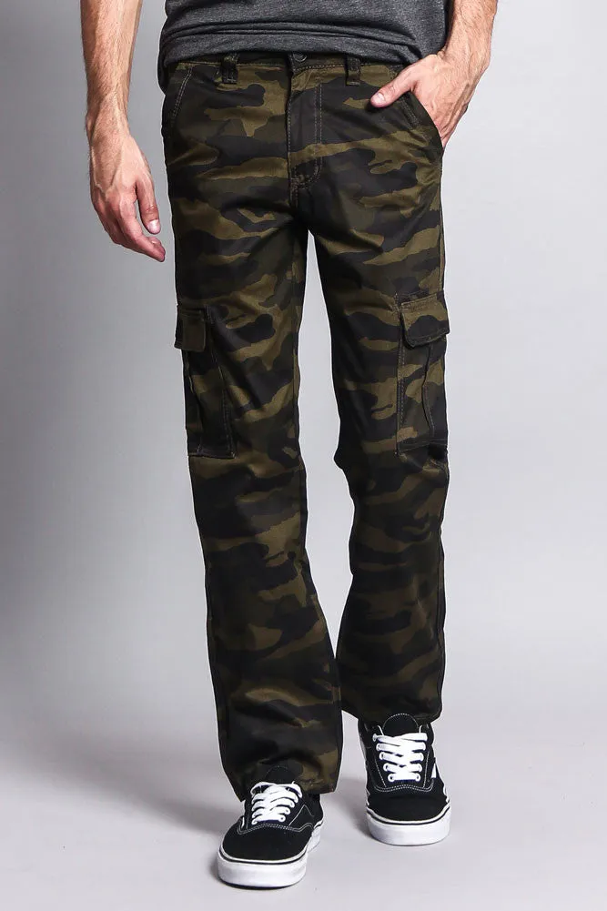 Men's Camo Cargo Slim Fit Pants