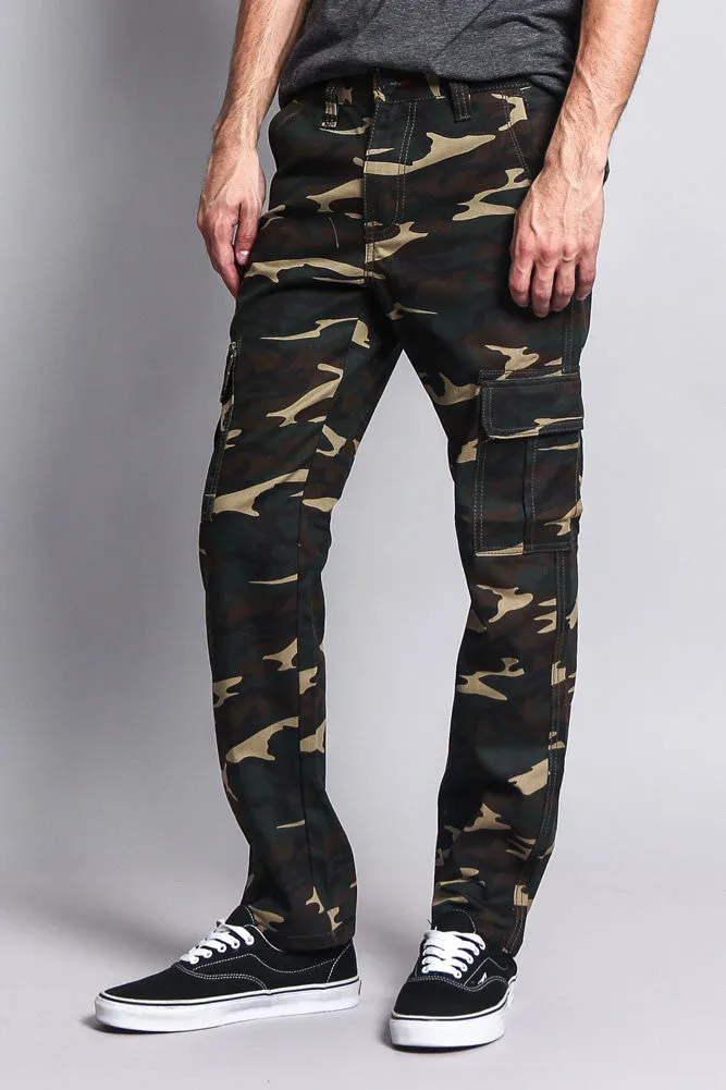 Men's Camo Cargo Slim Fit Pants