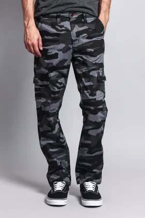 Men's Camo Cargo Slim Fit Pants