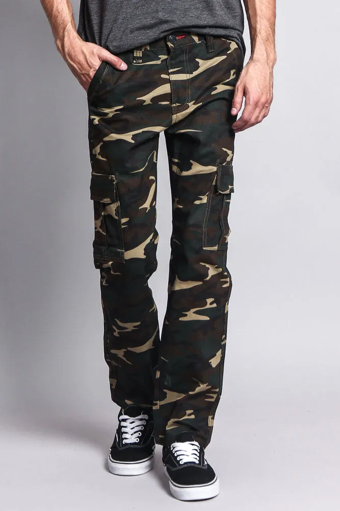 Men's Camo Cargo Slim Fit Pants