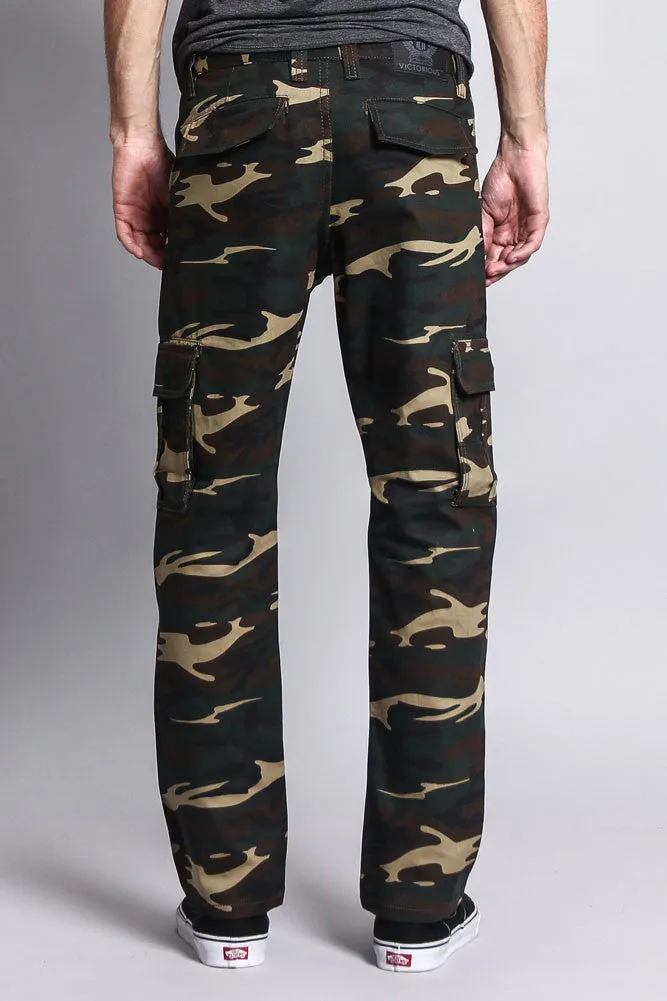 Men's Camo Cargo Slim Fit Pants