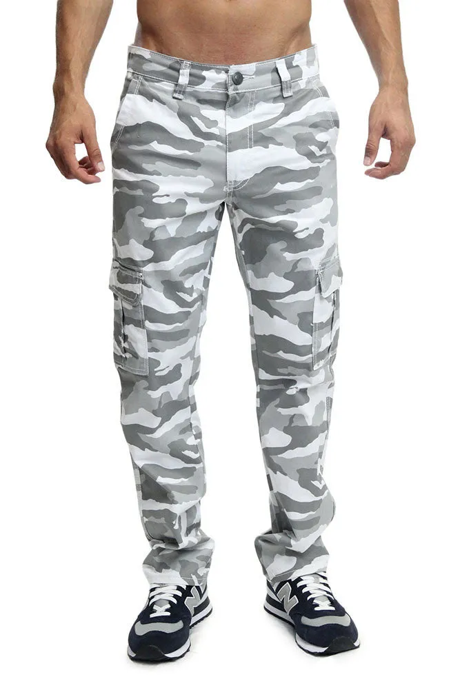 Men's Camo Cargo Slim Fit Pants