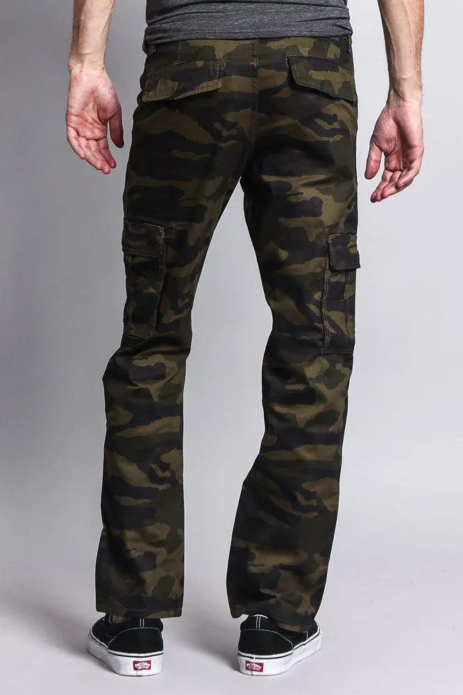 Men's Camo Cargo Slim Fit Pants