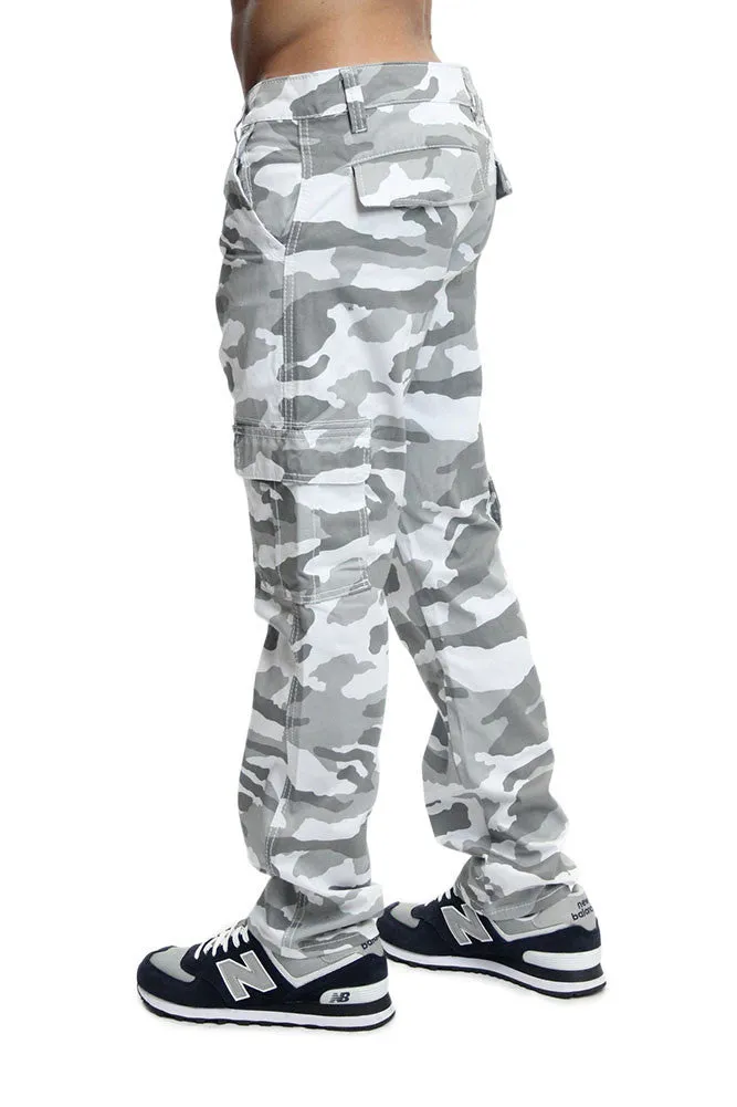 Men's Camo Cargo Slim Fit Pants