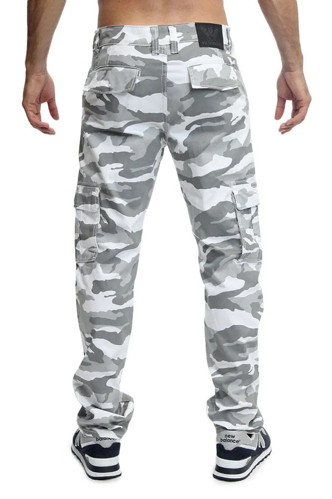 Men's Camo Cargo Slim Fit Pants