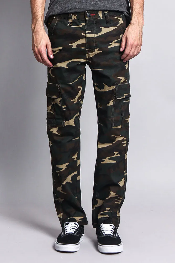 Men's Camo Cargo Slim Fit Pants