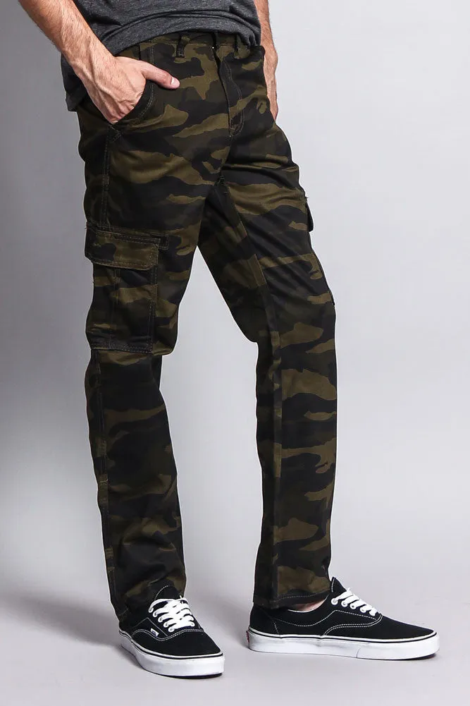 Men's Camo Cargo Slim Fit Pants