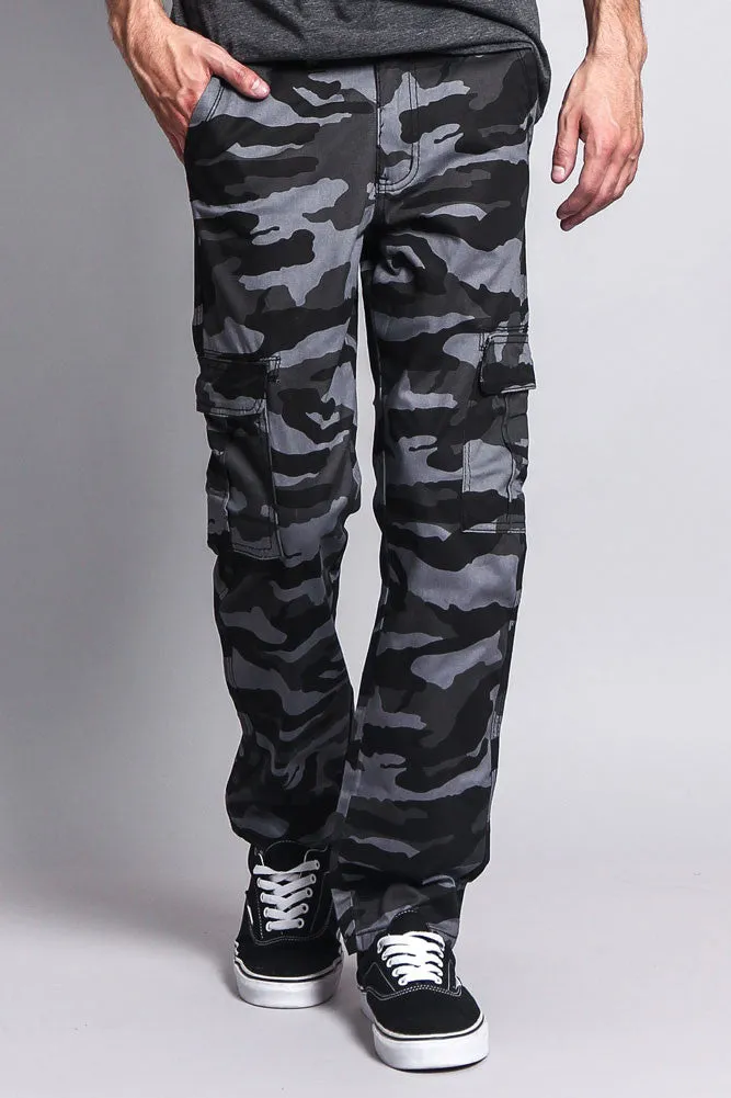 Men's Camo Cargo Slim Fit Pants