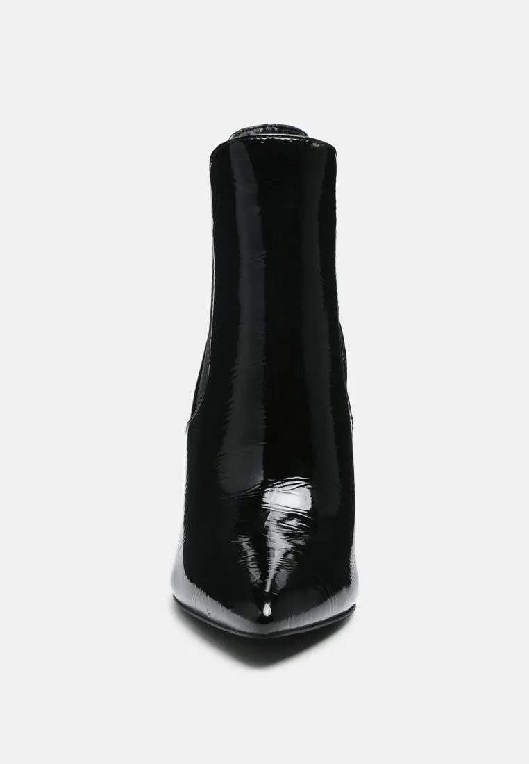 MOLINA High Heeled Chelsea Boot In Black