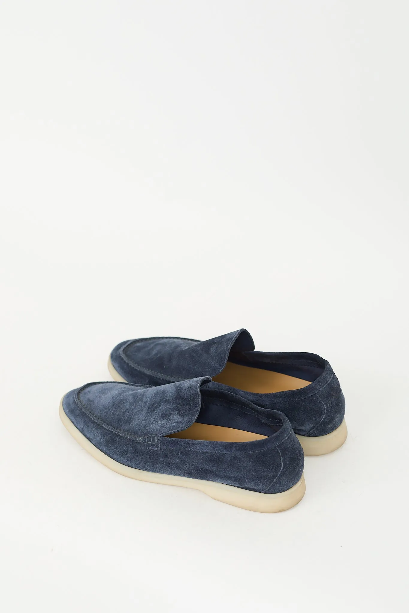 Navy Suede Summer Walk Loafer