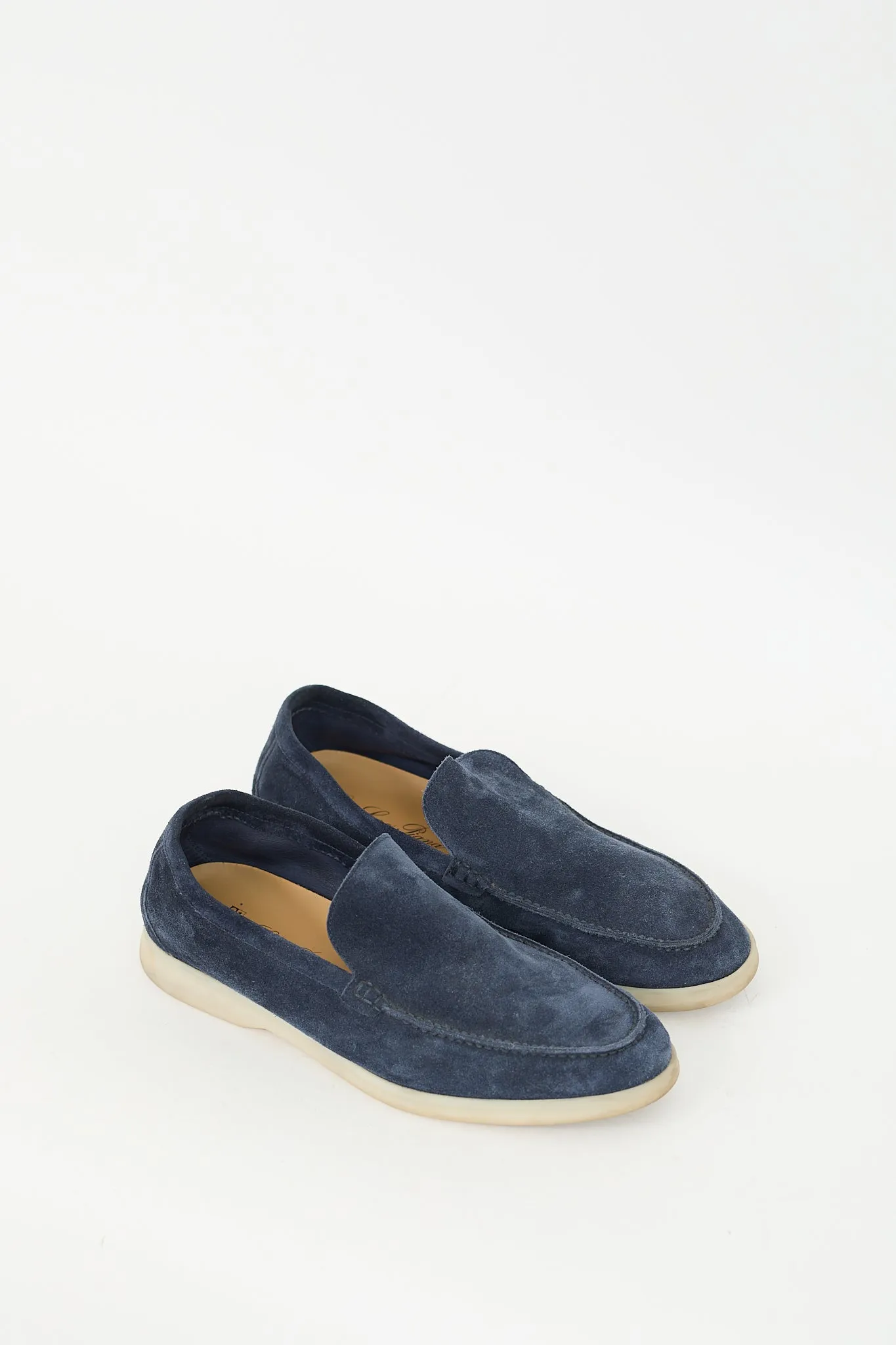 Navy Suede Summer Walk Loafer