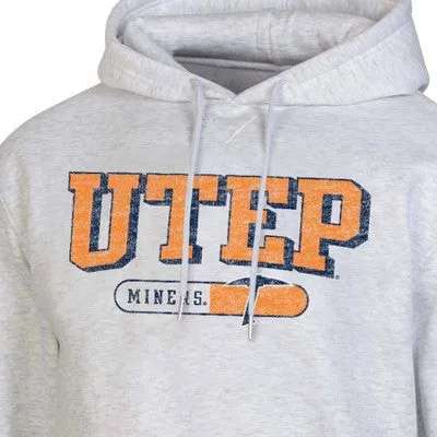 New - NCAA UTEP Miners Gray Fleece Hooded Sweatshirt - M