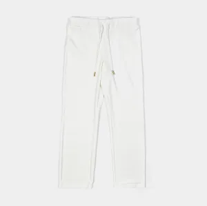 Ombre Big Bling Velour Womens Track Pants (White)