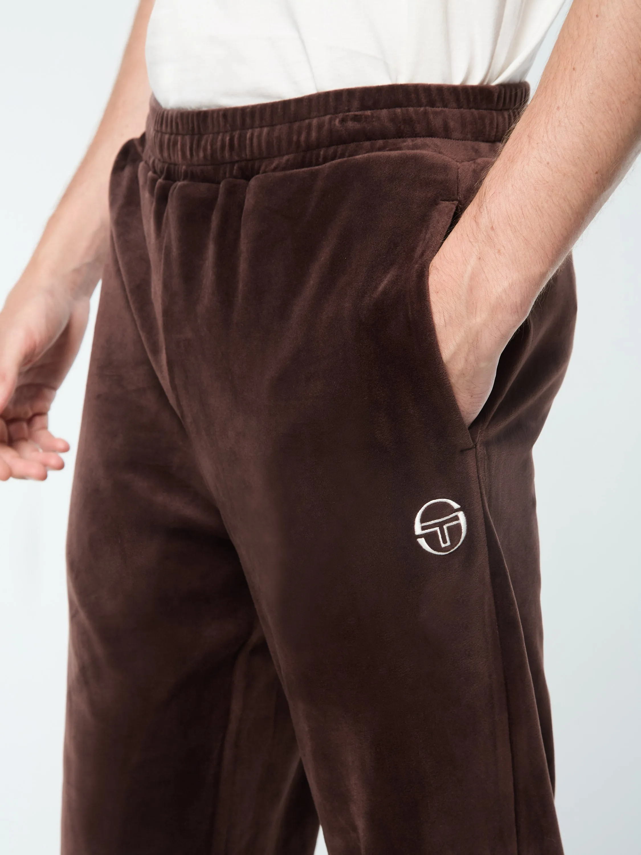 Ostuni Velour Track Pant- Java