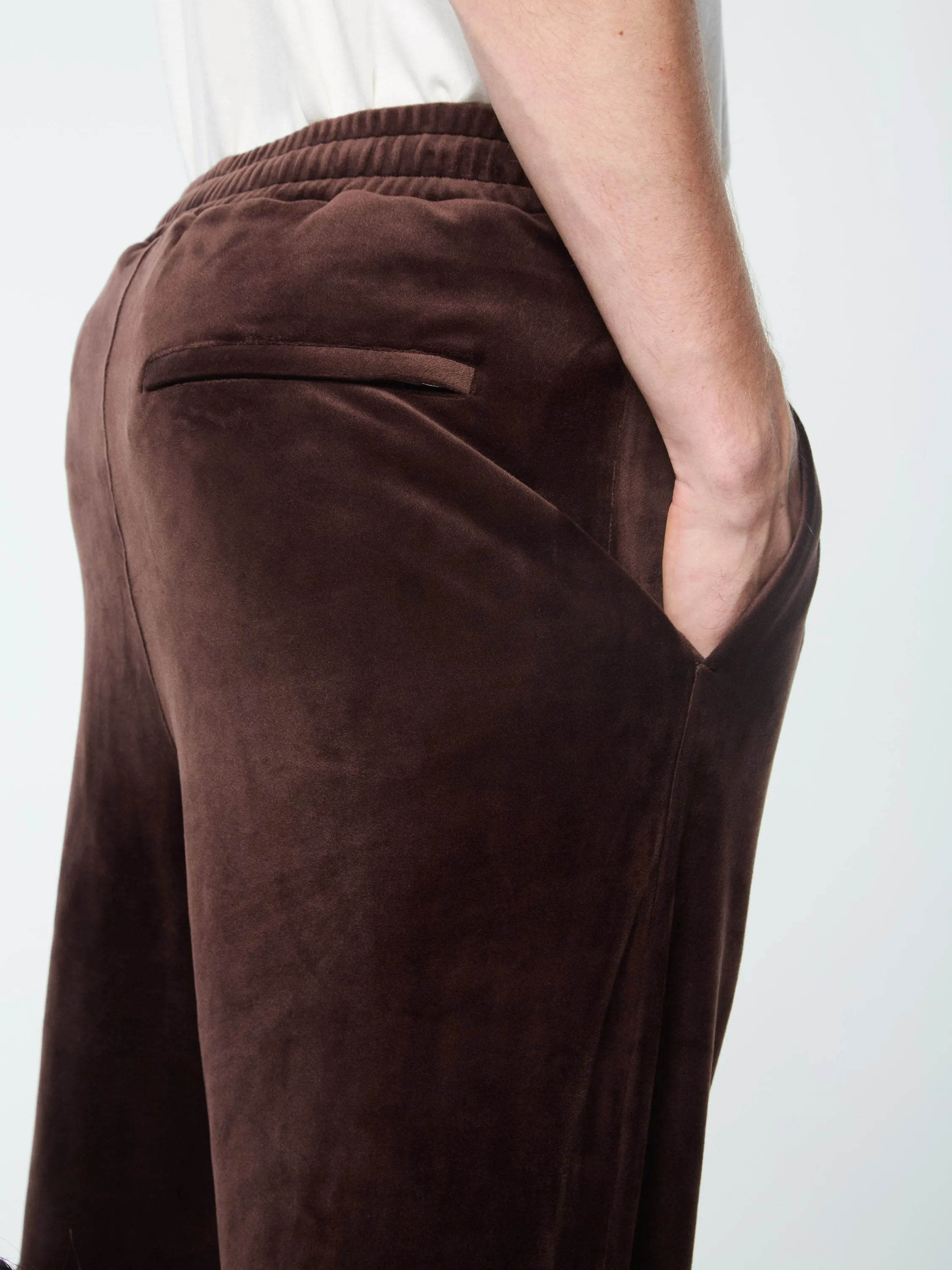 Ostuni Velour Track Pant- Java