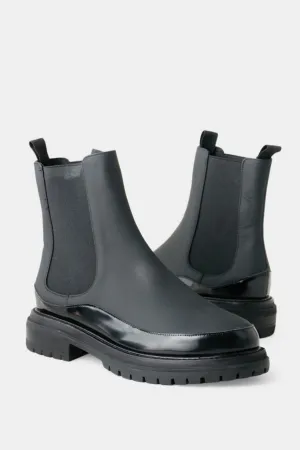 OTIS LEATHER BOOT - Black