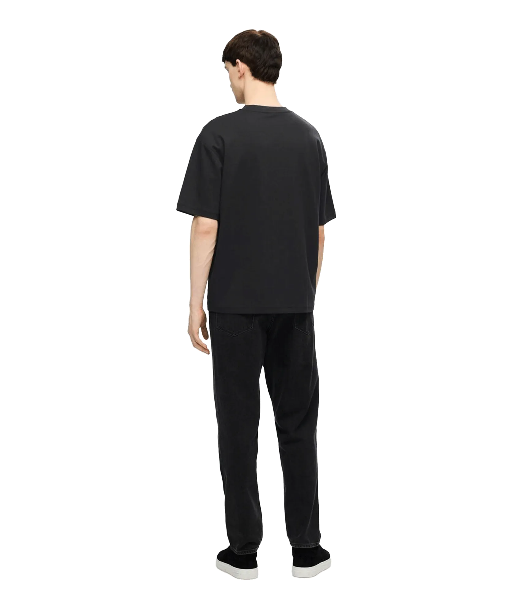 Oversized Short-sleeved T-shirt - Black