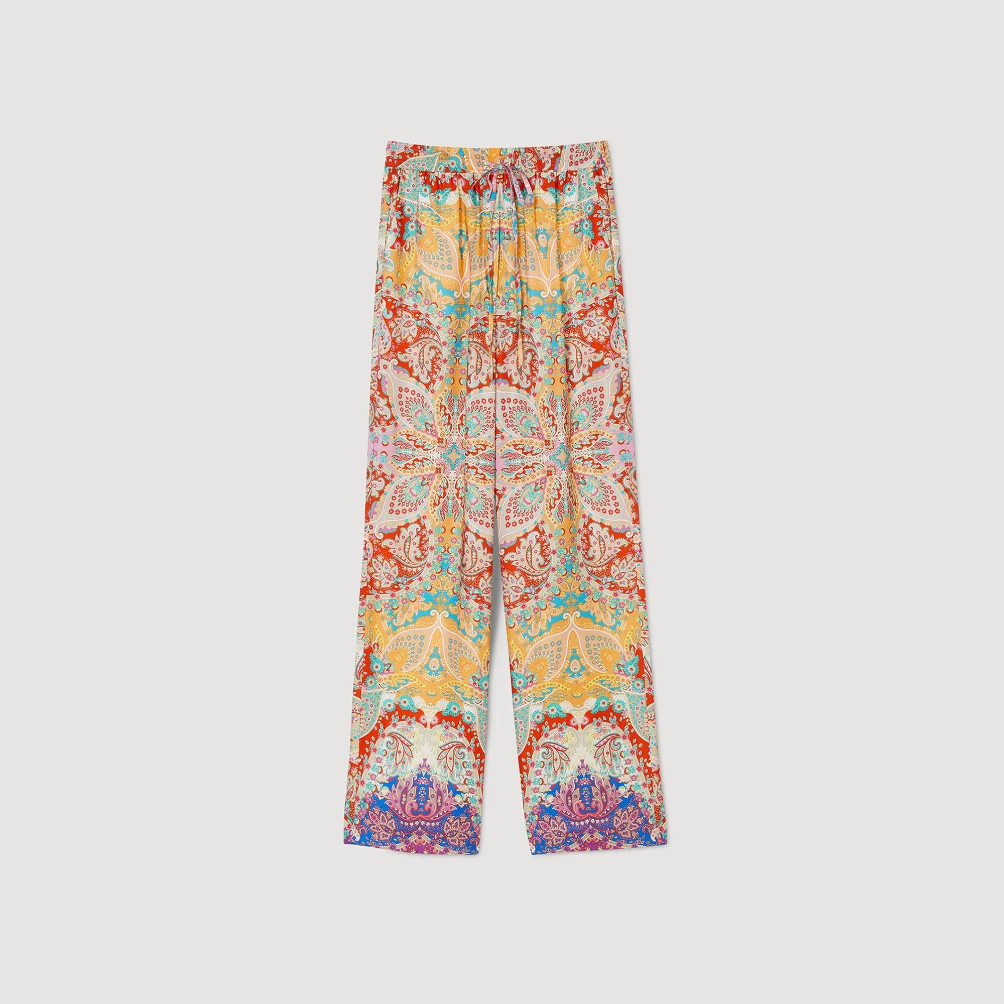 Patterned Floaty Trousers