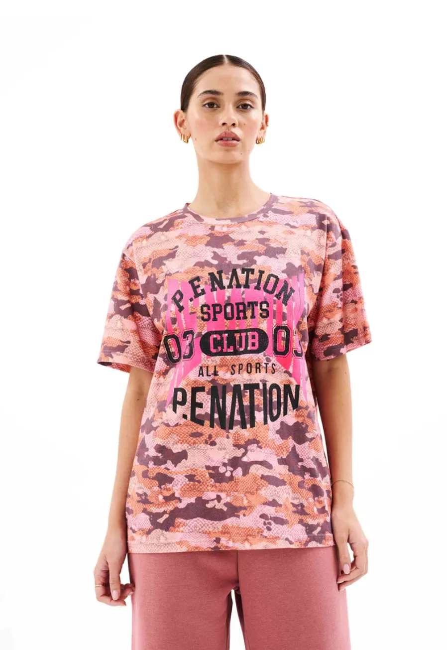 PE NATION - Cereus Tee - Snake Camo