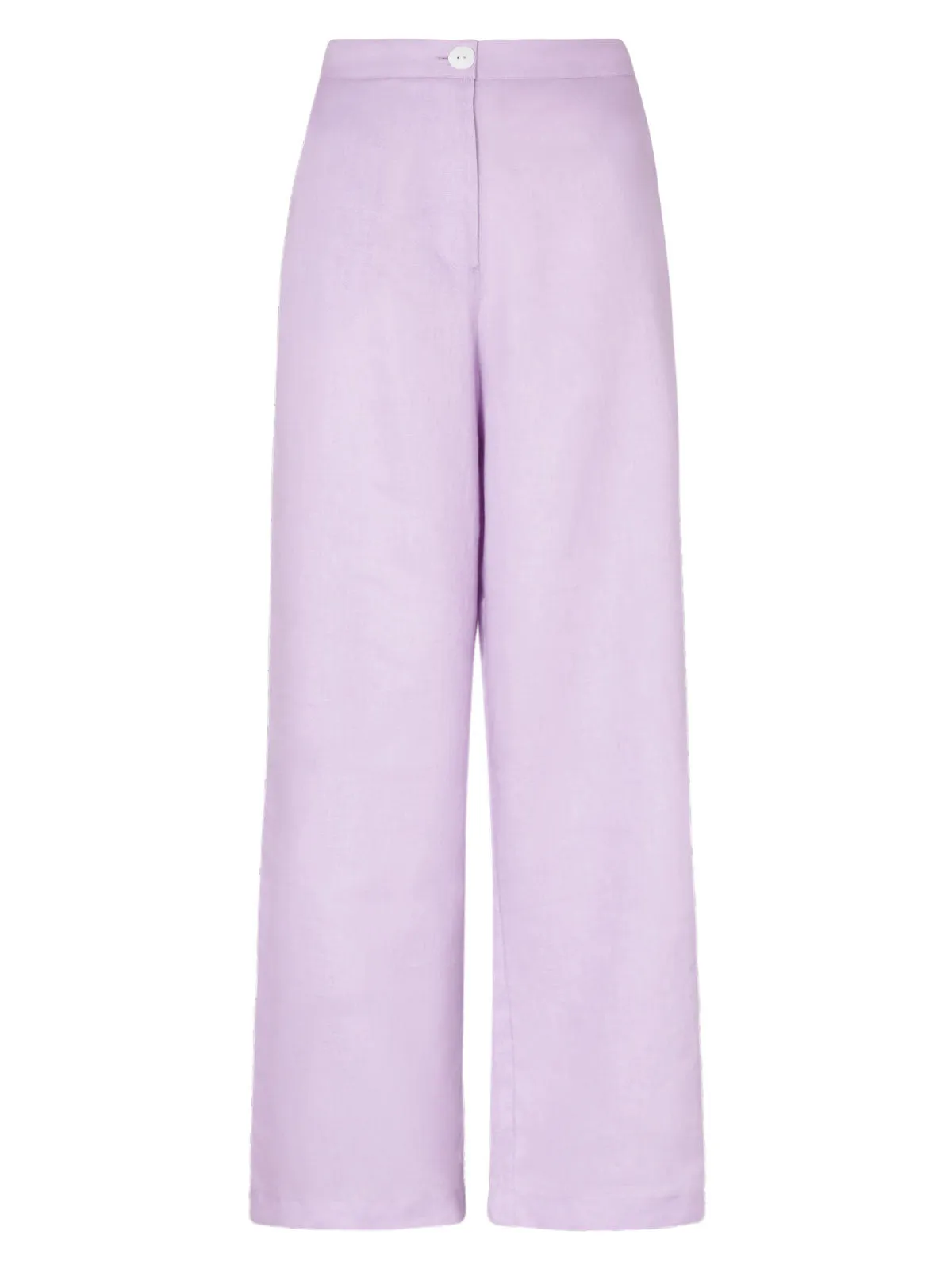 Phoenix Lilac Linen Wide Leg Trousers