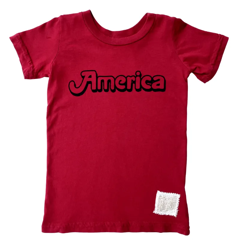 Retro Brand - AMERICA Tee in Red