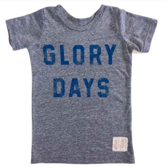 Retro Brand - Glory Days SLIM Tee in Heather Grey