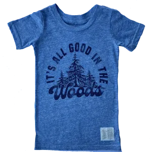 Retro Brand - It's All Good in the Woods in Heather Blue