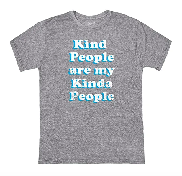 Retro Brand - Kind People/My Kinda People Tee in Heather Grey