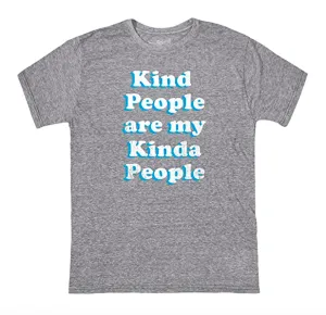 Retro Brand - Kind People/My Kinda People Tee in Heather Grey