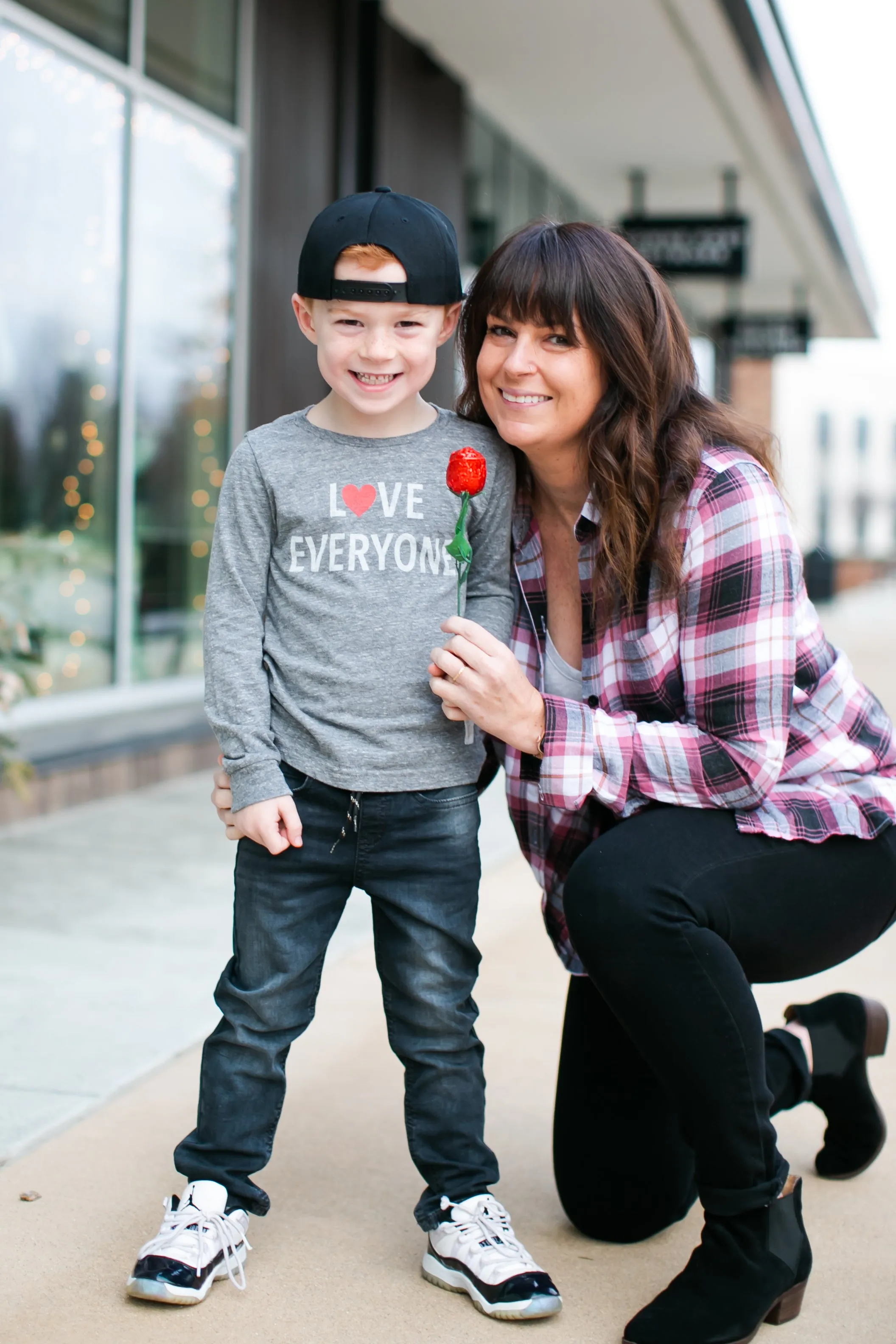 Retro Brand - Love Everyone Long-Sleeve Tee in Heather Grey (2T)