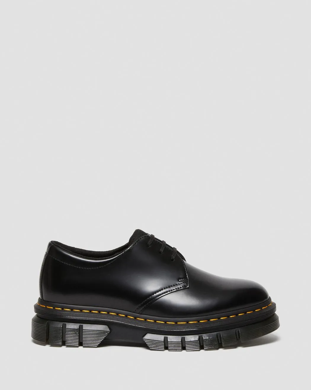 RIKARD POLISHED SMOOTH LEATHER PLATFORM SHOES