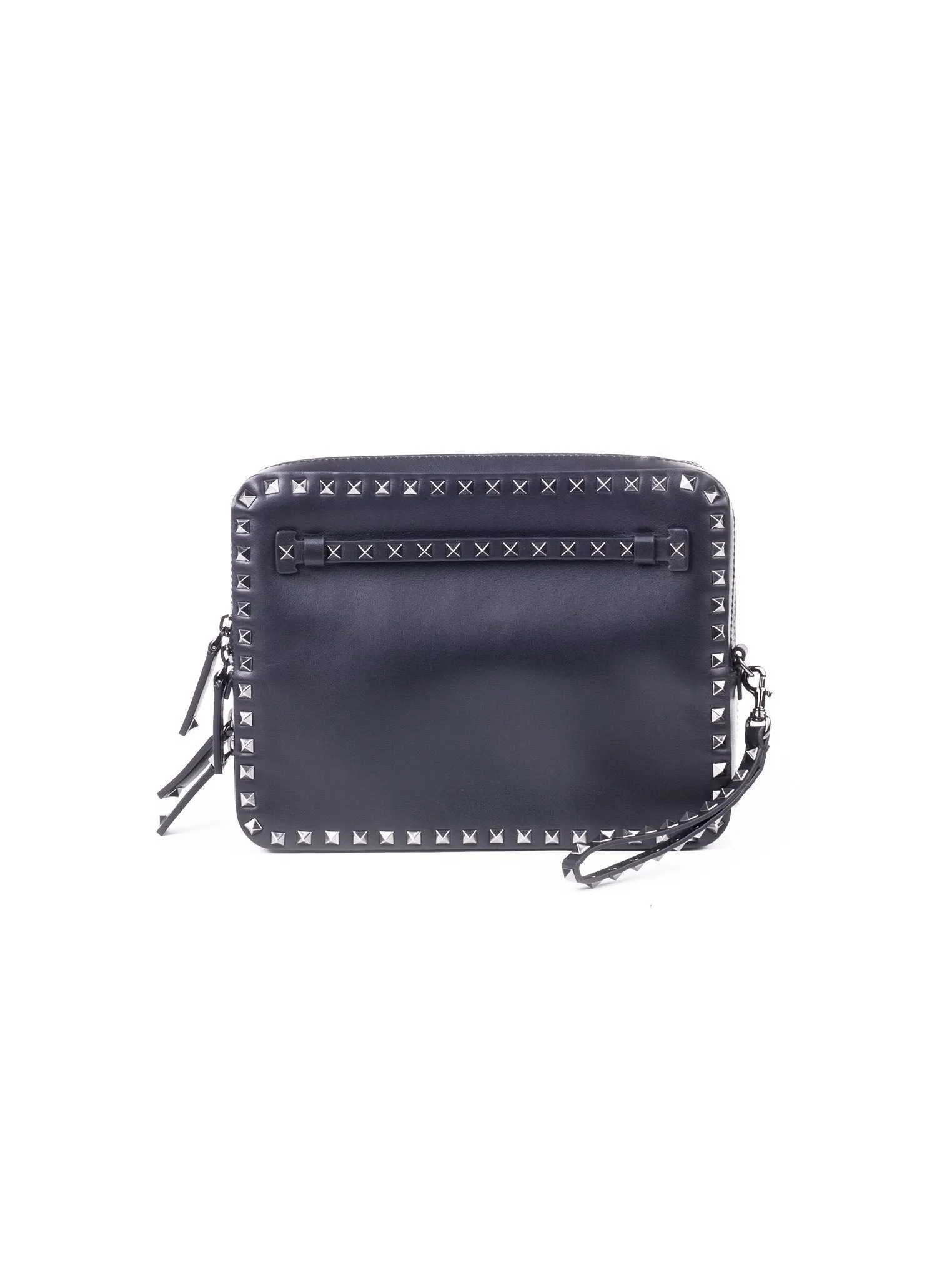 Rockstud Large Wristlet Clutch - Black