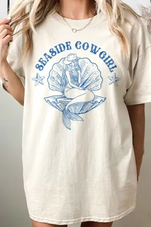 SEASIDE COWGIRL WESTERN COUNTRY OVERSIZED TEE