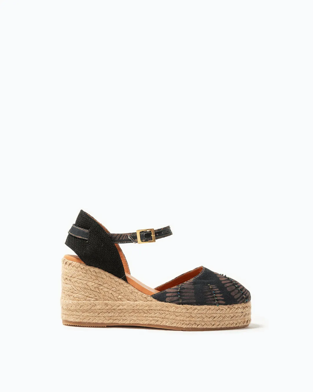 Silvia Cobos Palmar Espadrille Black