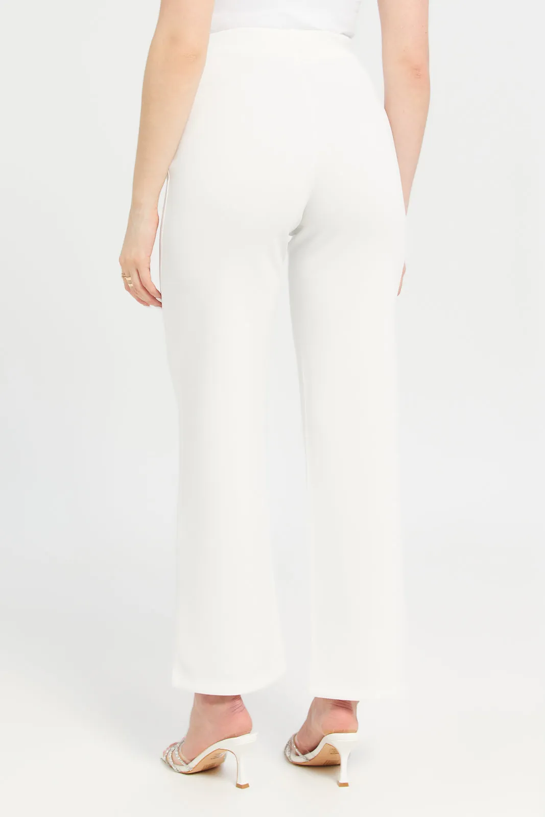 Single Pleat Wide Leg Trouser