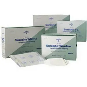 Suresite Transparent Window Film Dressing 2-3/8" x 2-3/4" Square