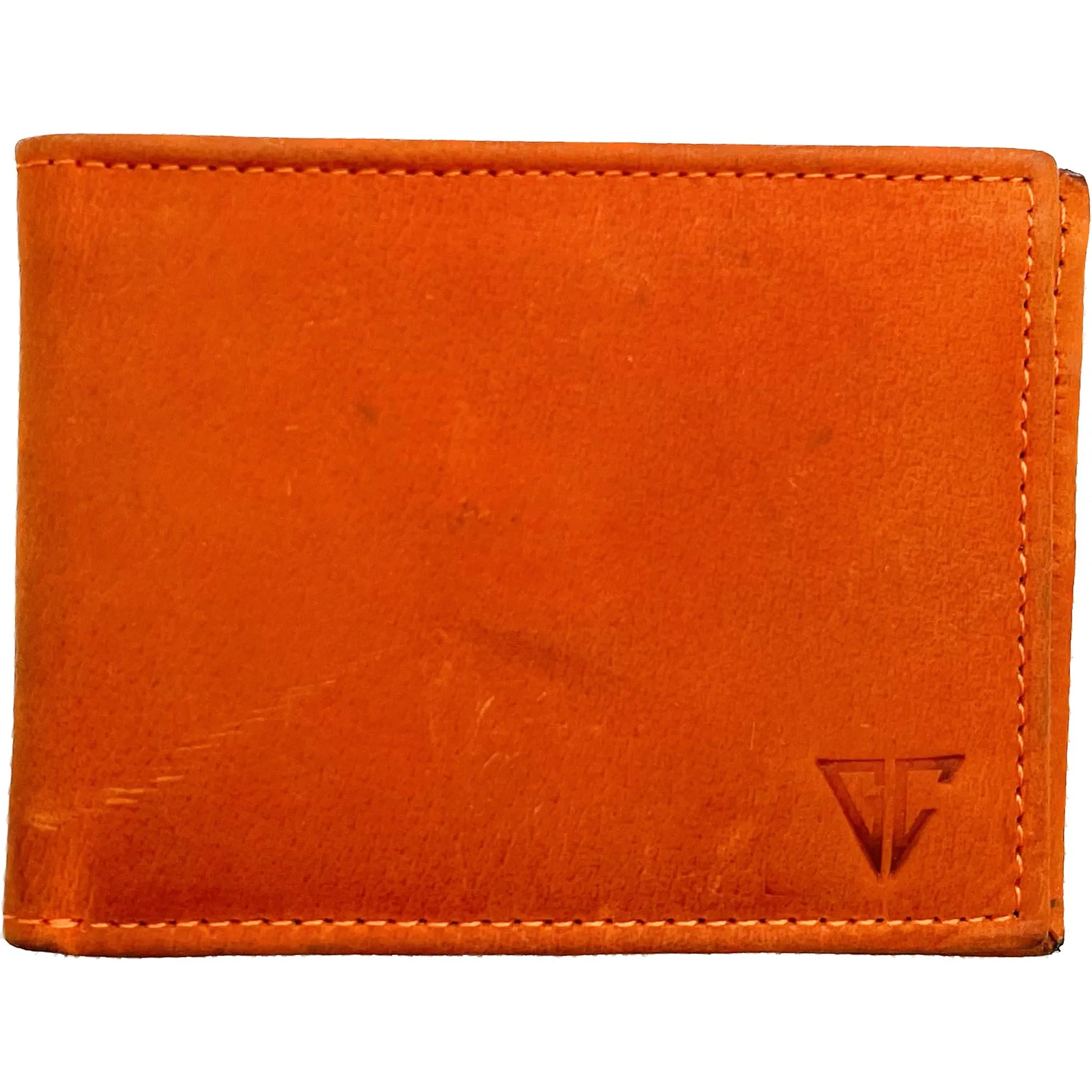 Tan Leather RFID Slim ID Wallet