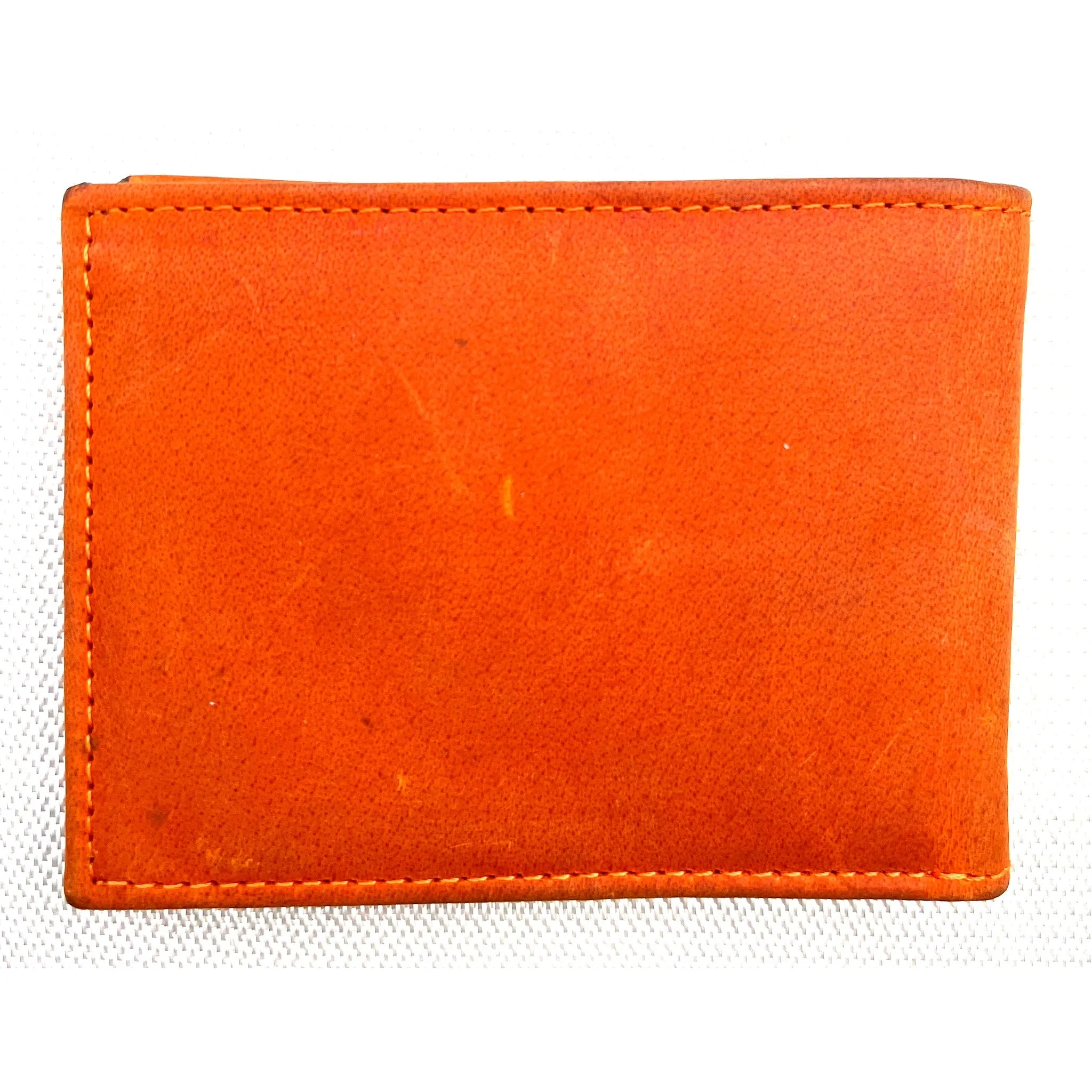 Tan Leather RFID Slim ID Wallet