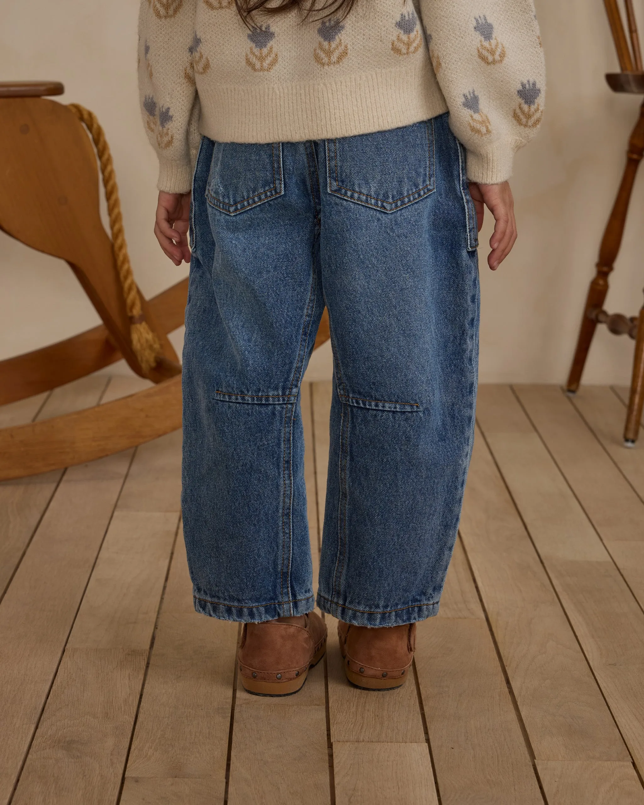 The Barrel Pant by Rylee   Cru - Indigo - KIDS