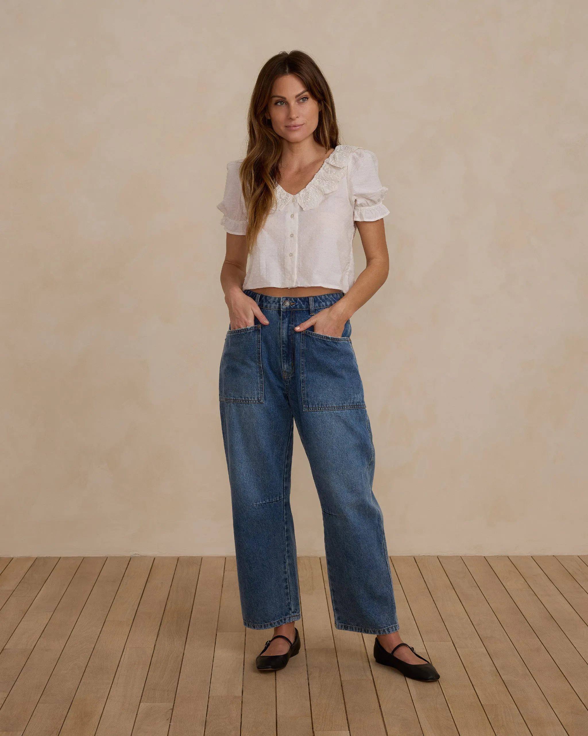 The Barrel Pant by Rylee   Cru - Indigo