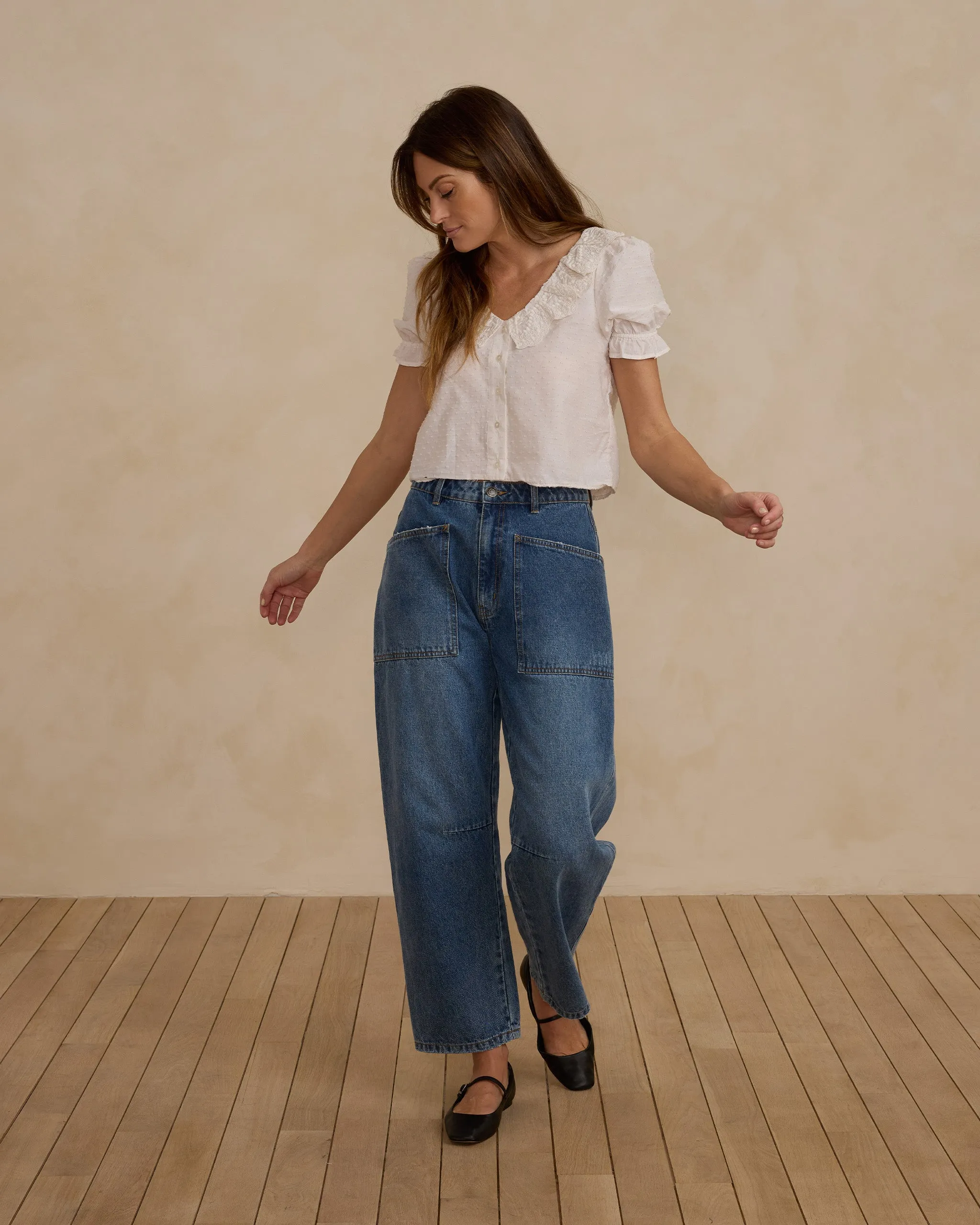 The Barrel Pant by Rylee   Cru - Indigo