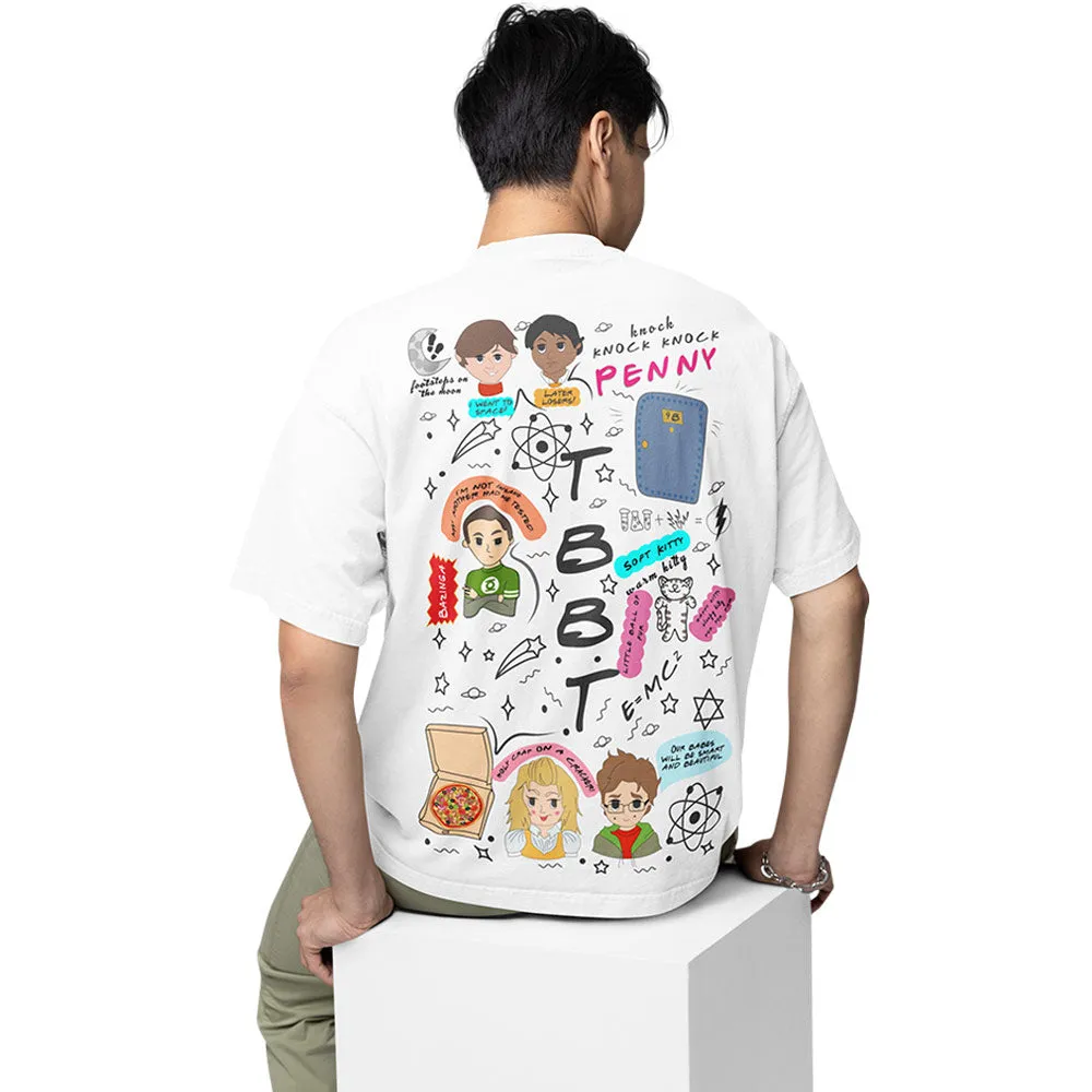 The Big Bang Theory Oversized T shirt - Doodle