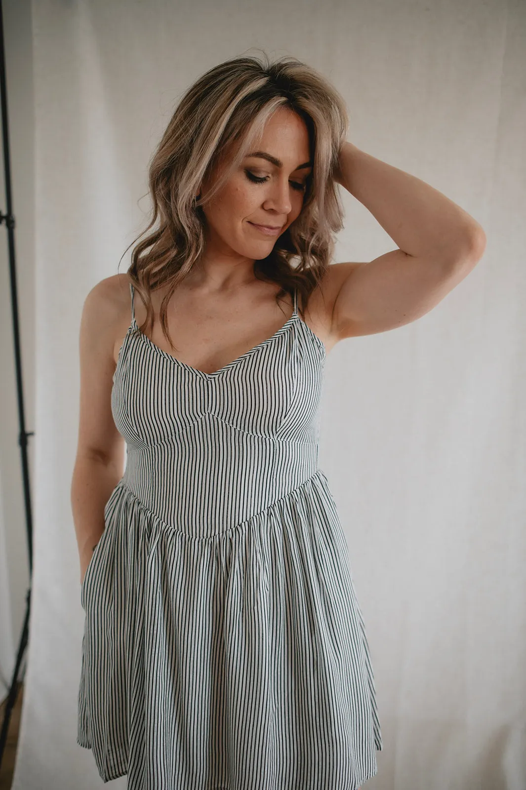 The Juneau Striped Mini Dress by Saltwater Luxe