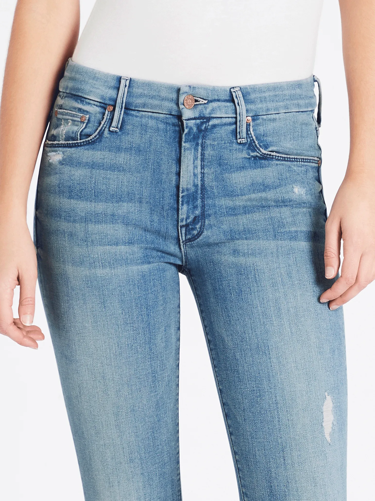 The Looker Step Ankle Fray Jean