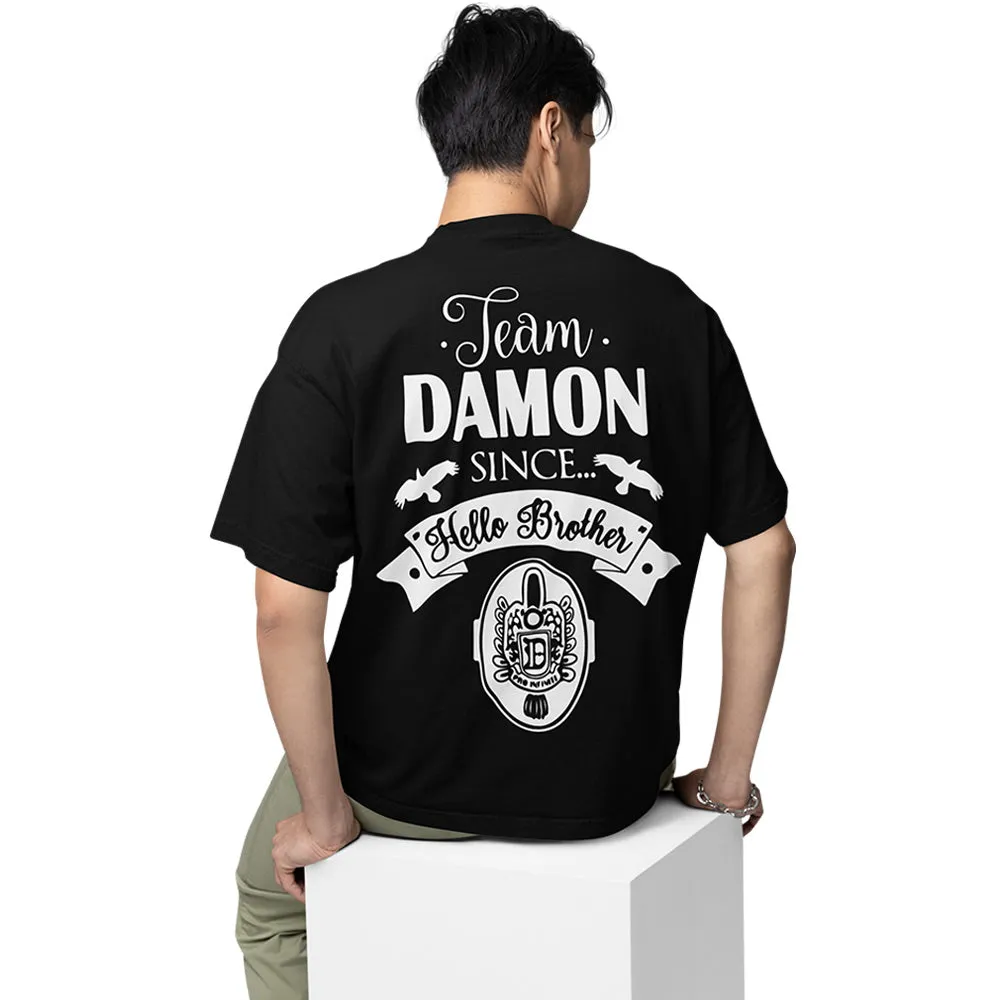 The Vampire Diaries Oversized T shirt - Team Damon