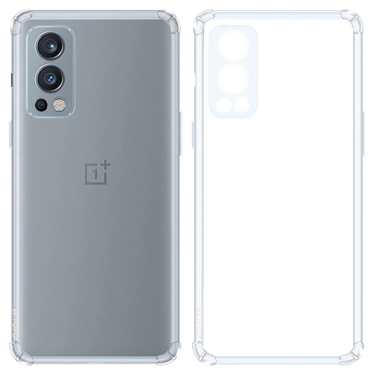 Transparent Silicone Mobile Back Cover for Oneplus Nord 2  (Soft & Flexible Back Cover)