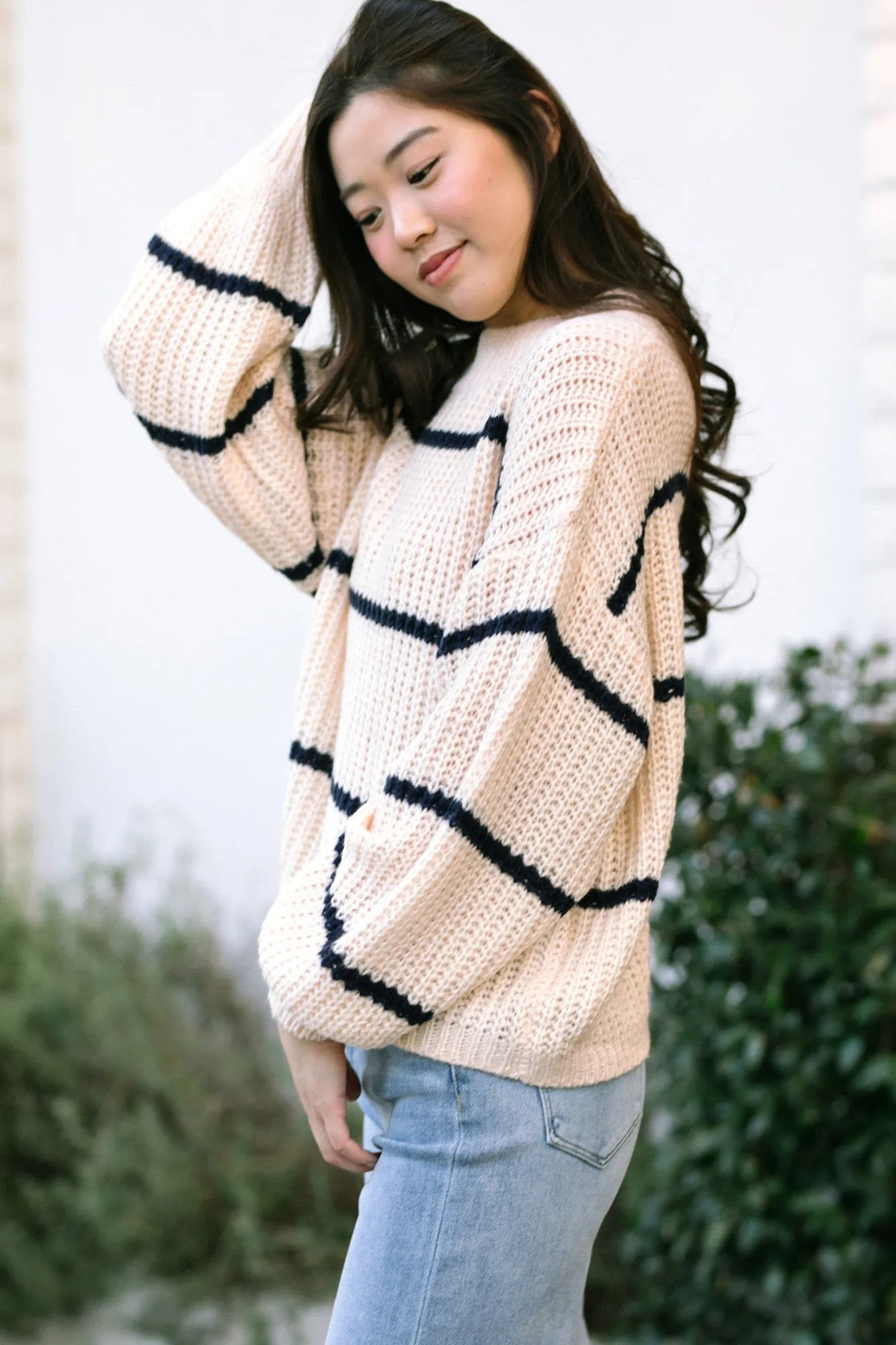 Trina Oversized Striped Sweater