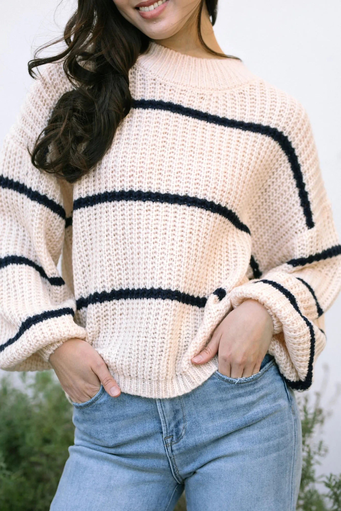 Trina Oversized Striped Sweater