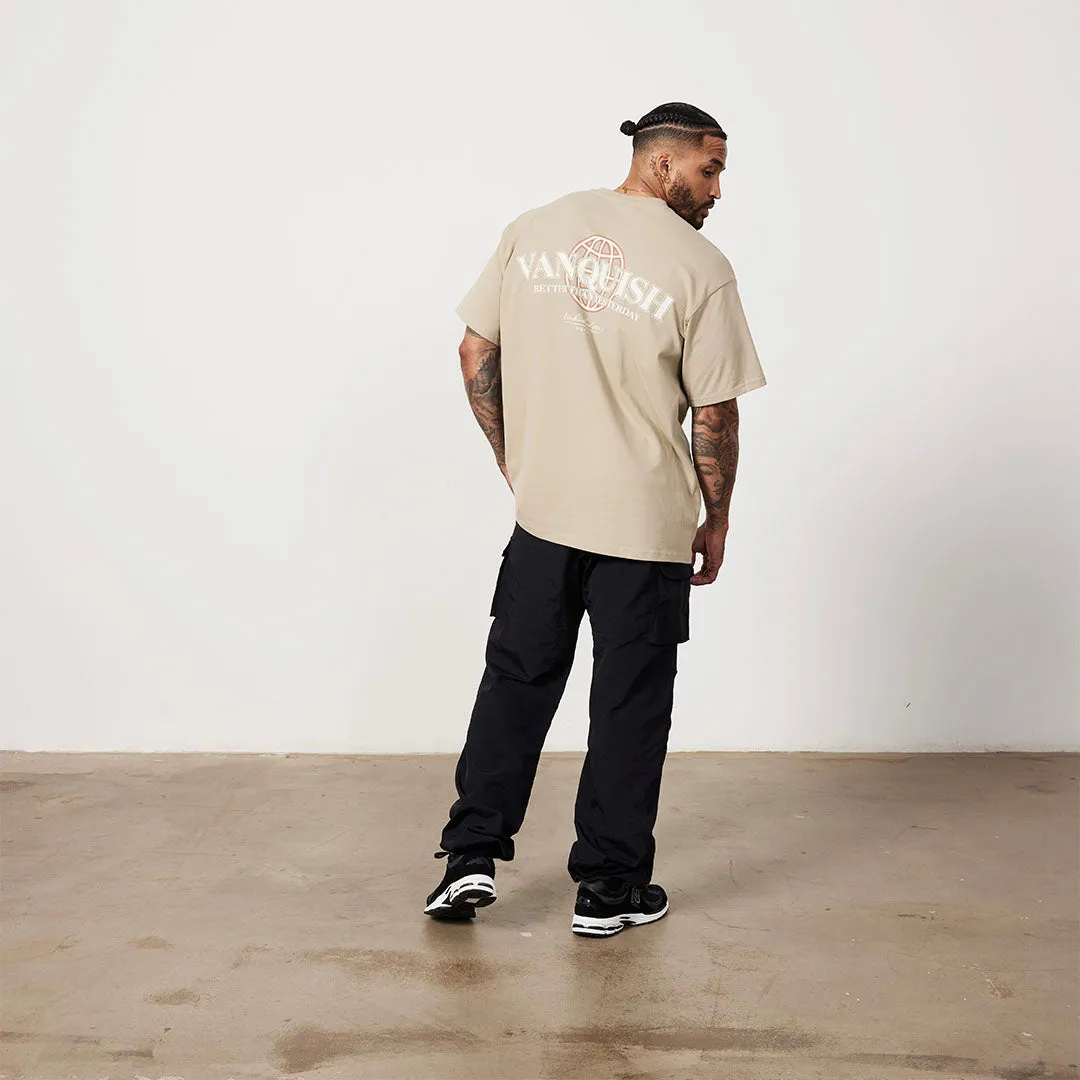 Vanquish TSP Taupe Global Oversized T Shirt