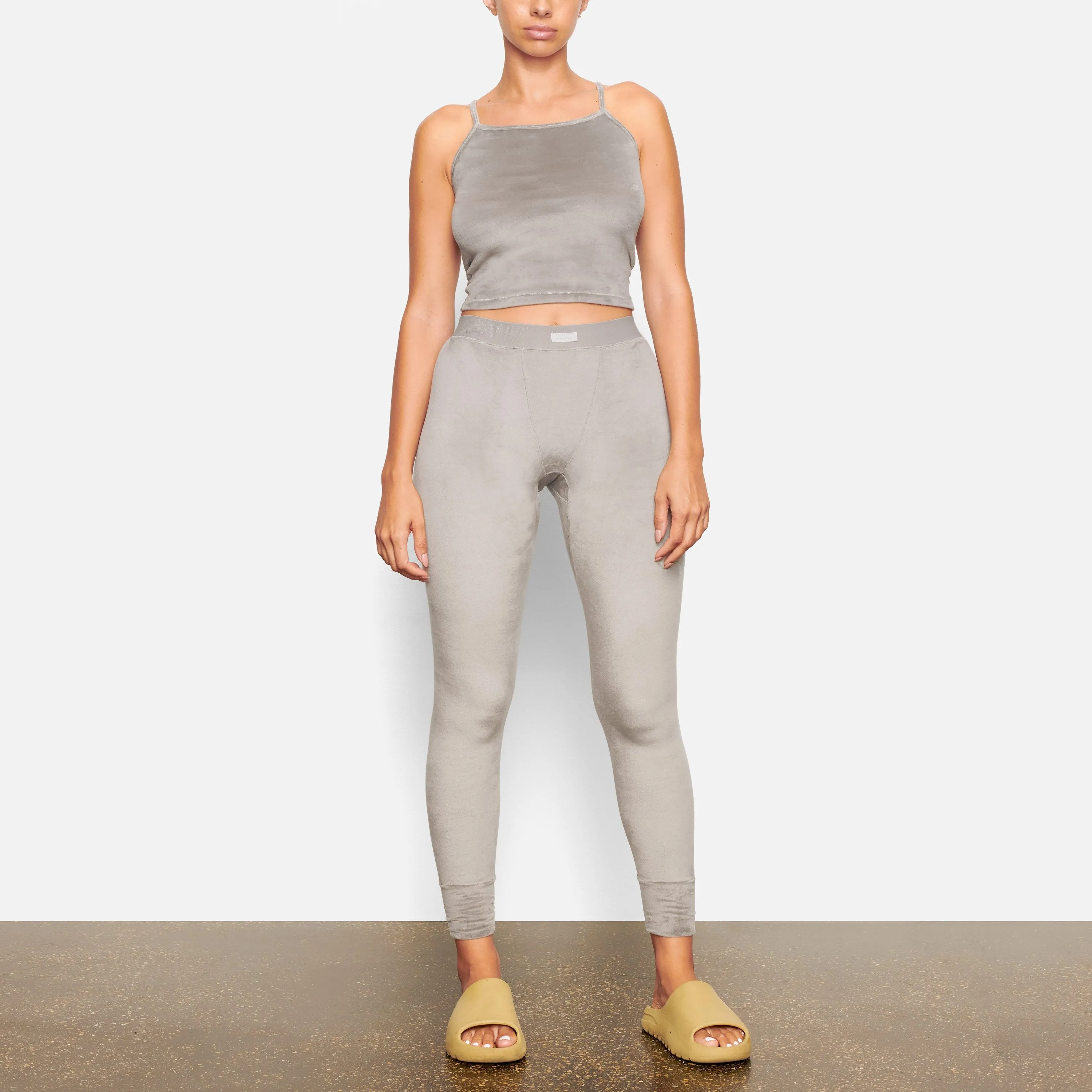 VELOUR LEGGING | SMOKE